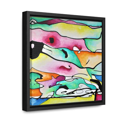 Shredded Paper Gallery Canvas Wraps, Square Frame