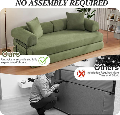 78.5 Inch Convertible Folding Sofa Bed with Versatility- ShipItFurniture- {{Product type}}