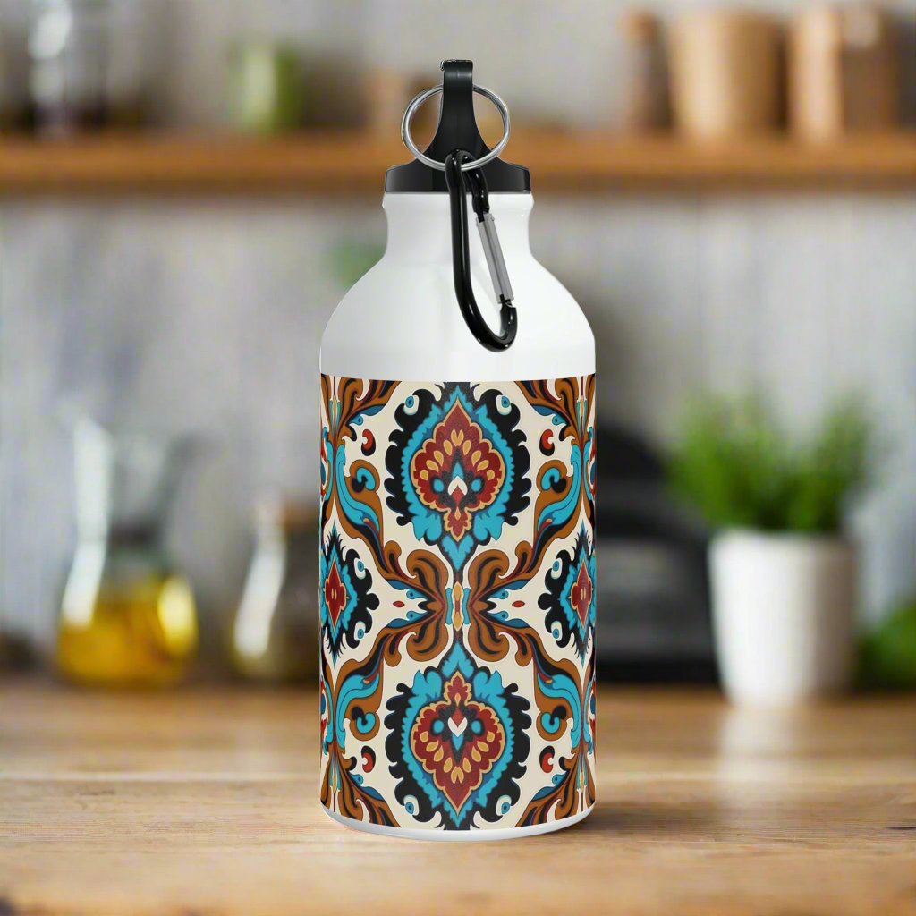 Blue Cream Abstract Oregon Sport Bottle