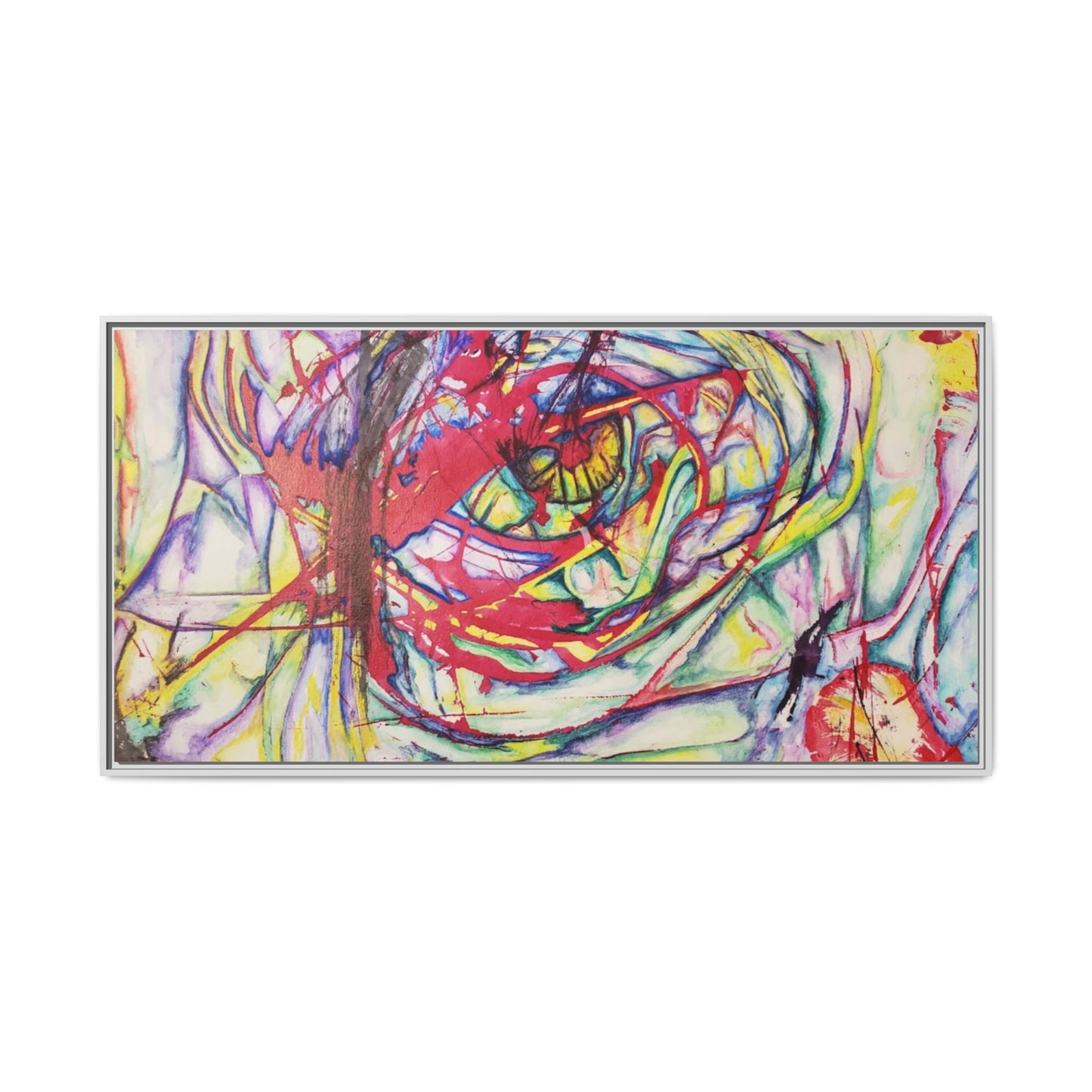 The Eye Framed Art Print - Kia Day Design