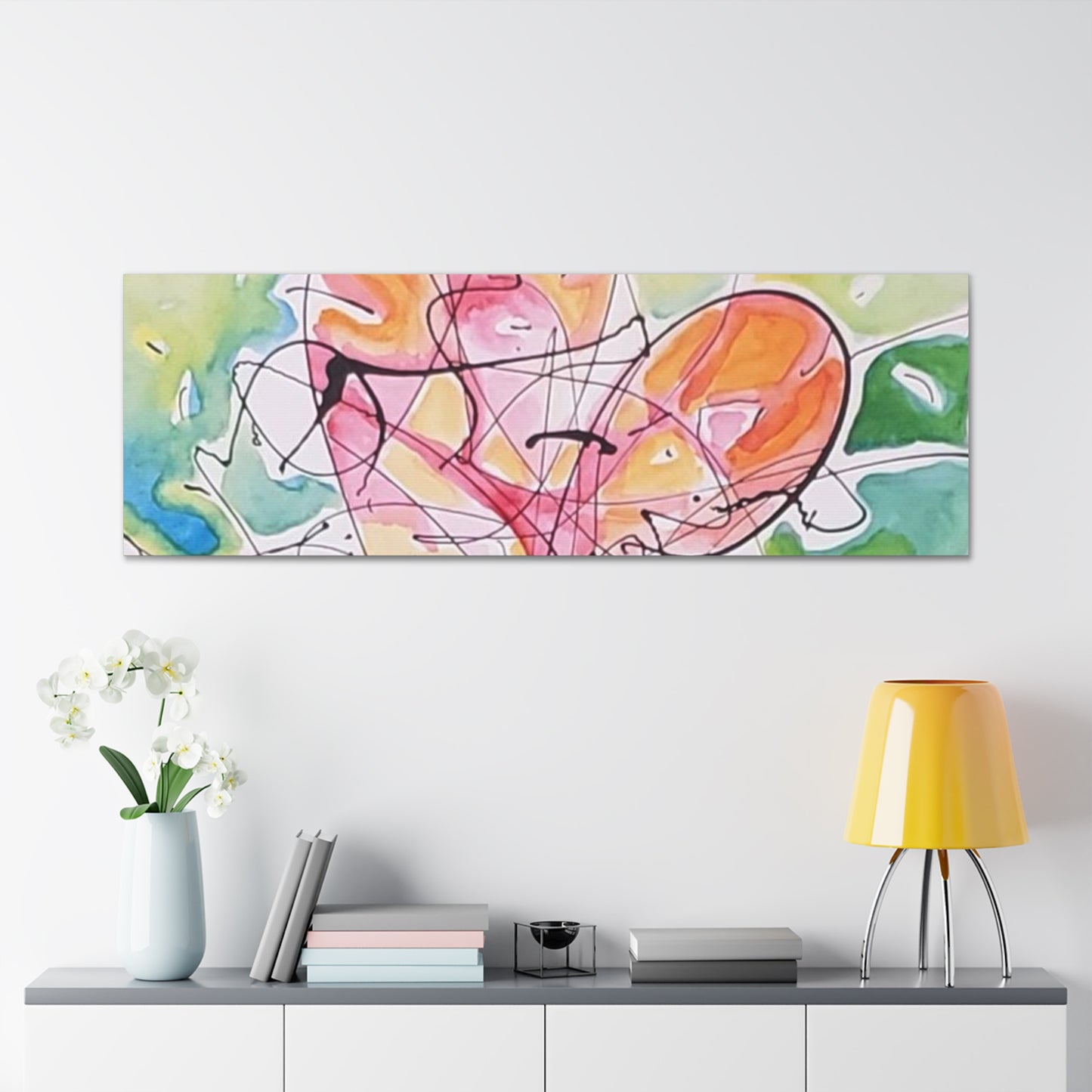 Paper Heart Canvas Gallery Wraps Printify