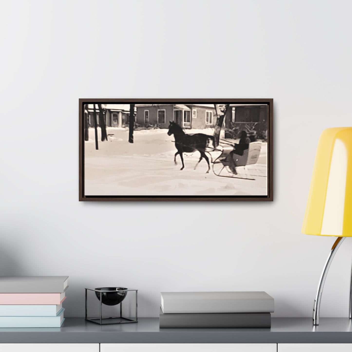 Carriage Ride Gallery Canvas Wraps, Horizontal Frame