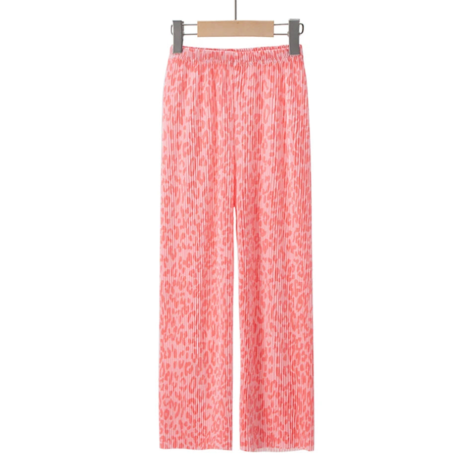 Thin Childrens Long Pants pink