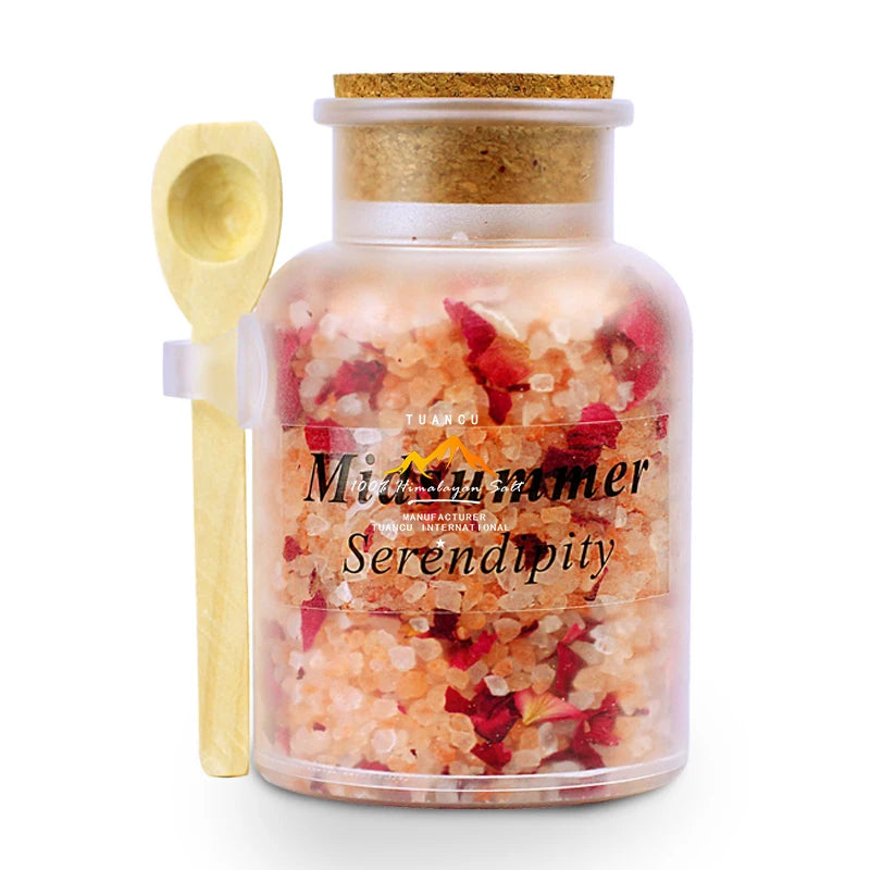 Sweat Room Mineral Salt Himalayan Crystal Rose Salt Roses and Bath Salt