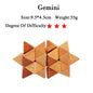 3D Wooden Brain Teaser Game - Kia Day Design
