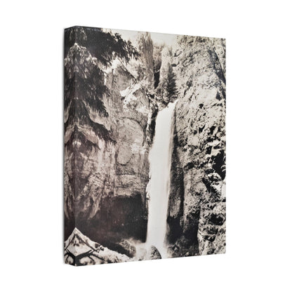 Tower Falls Yellowstone Satin Canvas Stretched