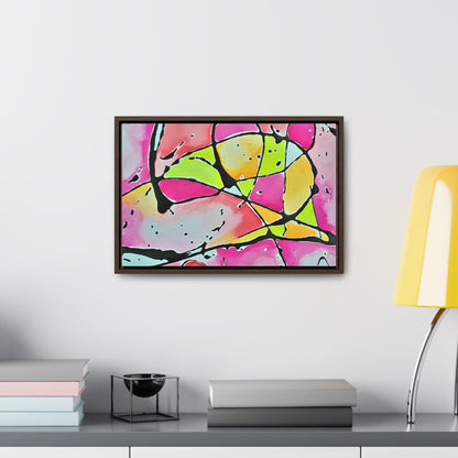 Pink Mouse Gallery Canvas Wraps Horizontal Frame 18″ x 12″ Walnut 1.25"