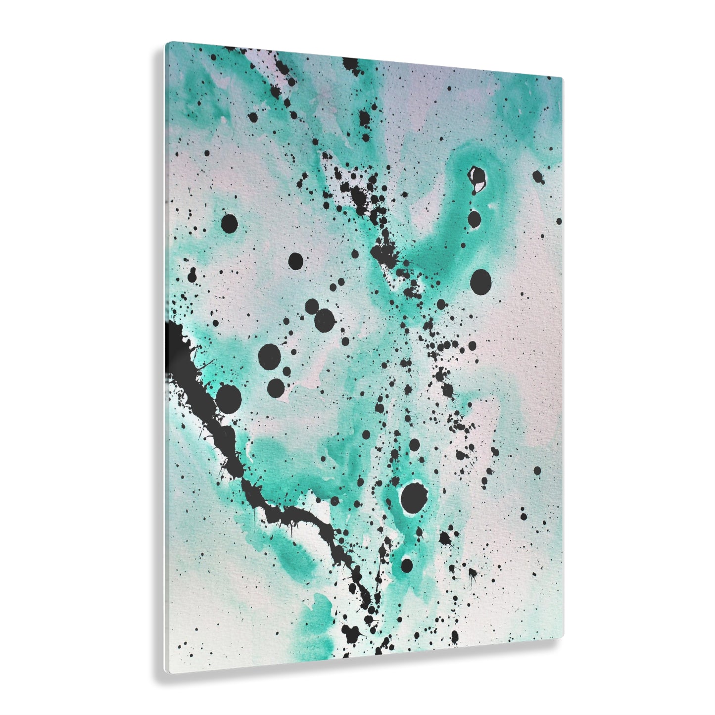 Teal Burst Acrylic Prints