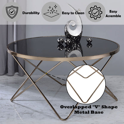 Valora - Glass Coffee Table - - Coffee Tables