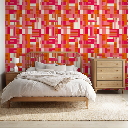 Block Party Wallpaper- WALL BLUSH- {{Product type}}