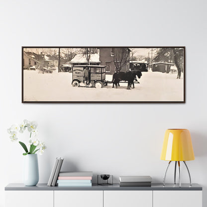 Milk Man Gallery Canvas Wraps Horizontal Frame 60″ x 20″ Walnut 1.25"