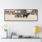Milk Man Gallery Canvas Wraps Horizontal Frame 60″ x 20″ Walnut 1.25"