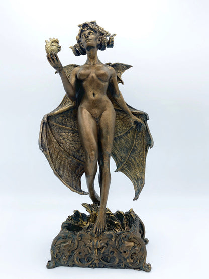 Lilith Statue, Hand Painted Resin Sculpture | Mythic Goddess Figurine |Myths and Legends Character |Altar Statue for Gothic Home Decor - -