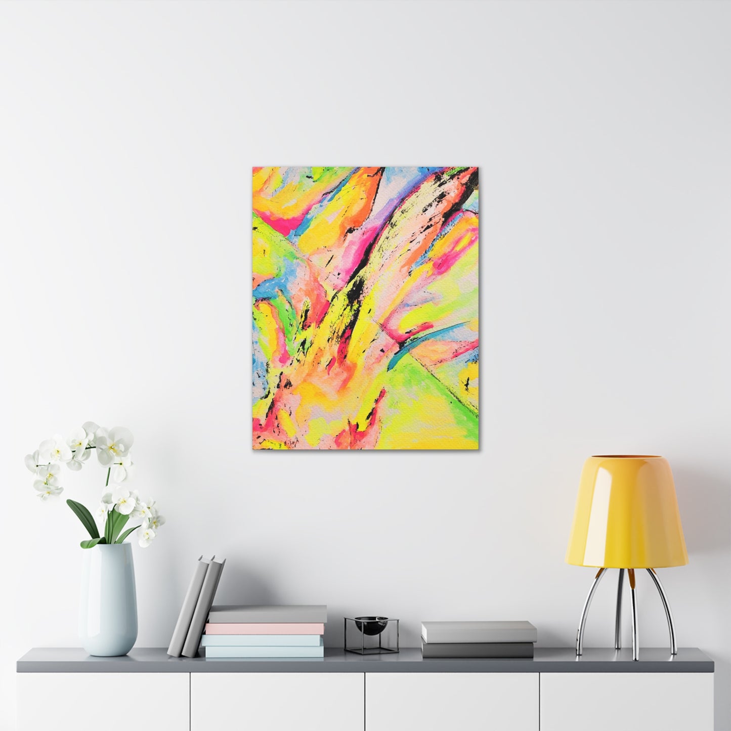 Neon Fire Canvas Gallery Wraps