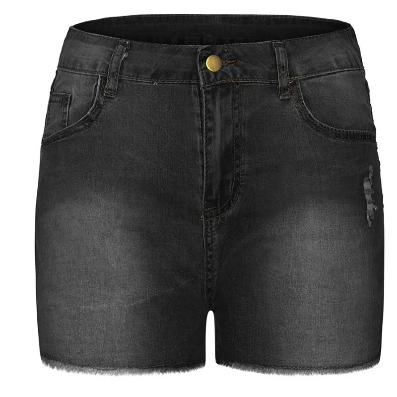 Women's Summer High Waisted Mini Denim Shorts