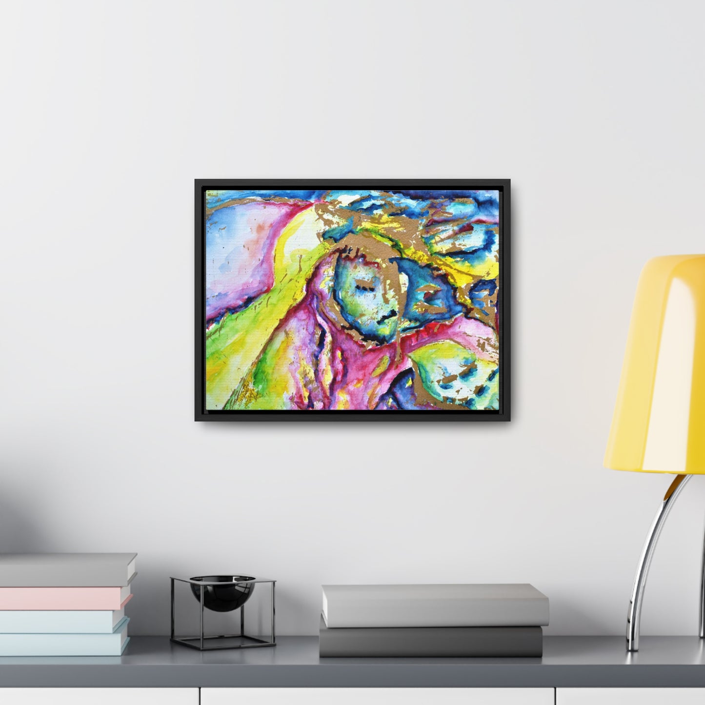 Mother's Face Gallery Canvas Wraps, Horizontal Frame