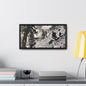 Eagles Nest Rock Yellowstone Gallery Canvas Wraps Horizontal Frame 20″ x 10″ Black 1.25"
