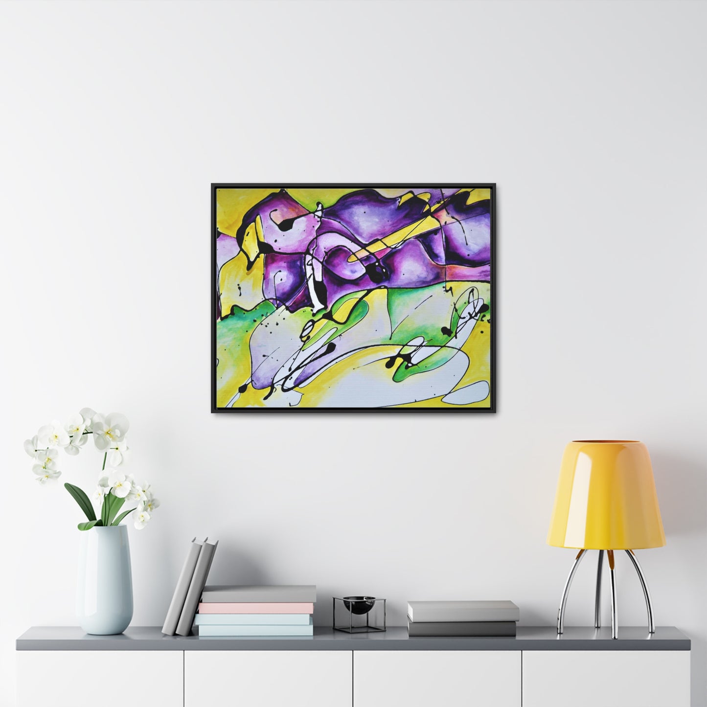 Purple Mountains Gallery Canvas Wraps, Horizontal Frame