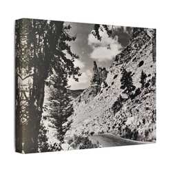 Eagles Nest Rock Yellowstone Satin Canvas Stretched