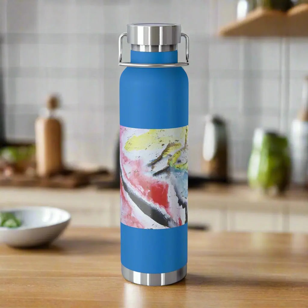 Apocalyptic Bird 22oz Vacuum Insulated Bottle Pebble Blue 22oz