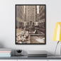 Rockefeller Plaza Gallery Canvas Wraps Vertical Frame 18″ x 24″ Premium Gallery Wraps (1.25″) Black