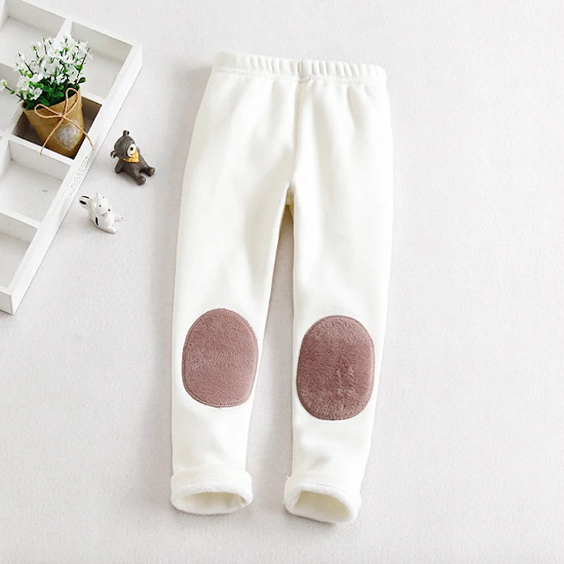 Girls Cotton Candy Color Pants White