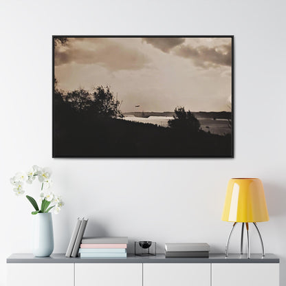 Navy Day New York October 27th 1945 Plane Gallery Canvas Wraps Horizontal Frame 48″ x 32″ Black 1.25"