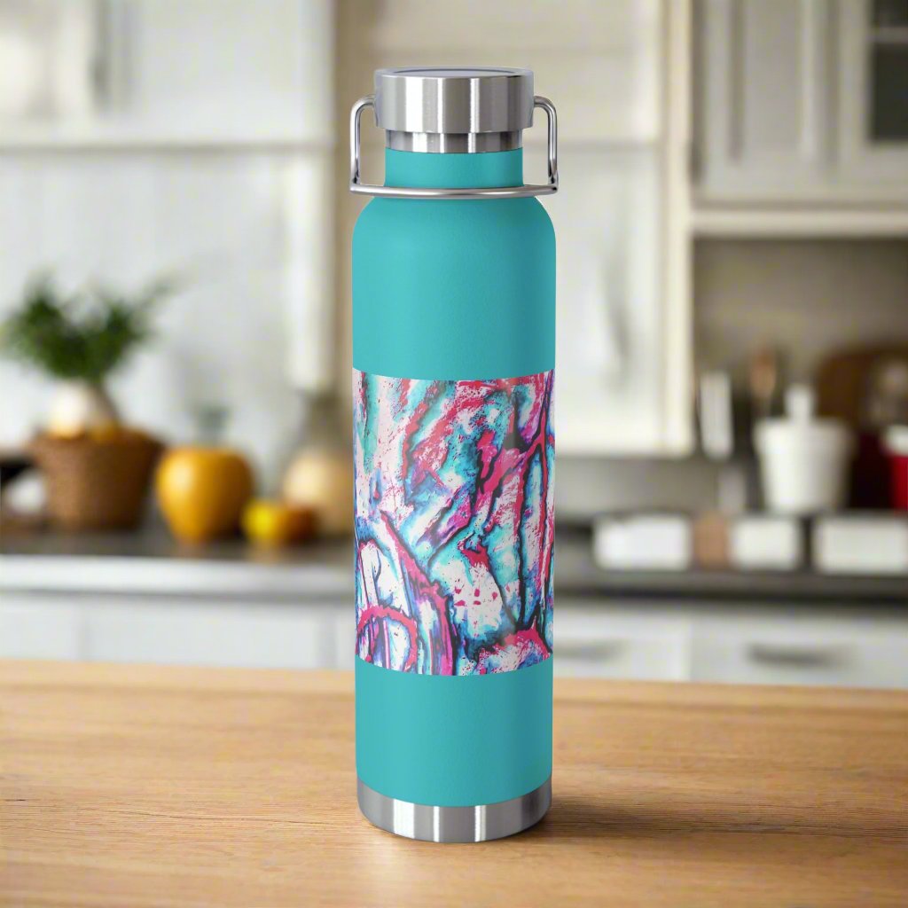 Pink Jellyfish 22oz Vacuum Insulated Bottle