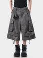 Men's Vintage Washed Cargo Shorts - Dark Gray -
