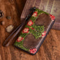 Women's Retro Embossed Cowhide Money Bag Kia Day Design
