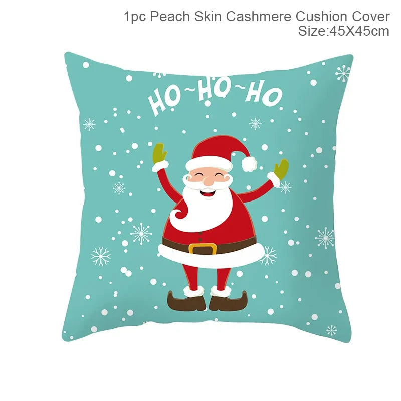 Cartoon Christmas Pillow Cover Kia Day Design