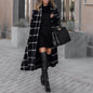 Hooded Trench Coat Black 34