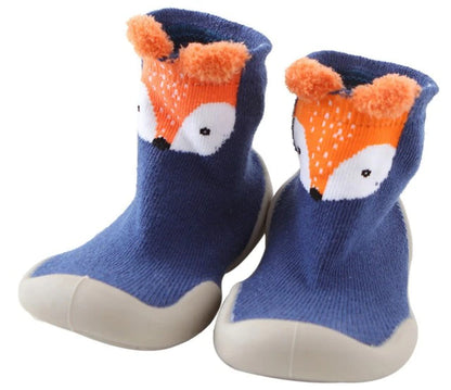 Unisex Baby First Shoes Blue Deer