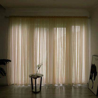 Solid Color Gauze Curtains - Kia Day Design