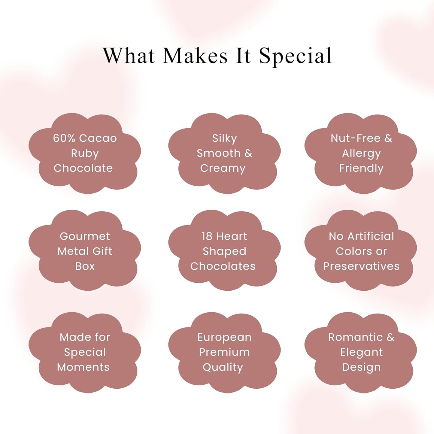 Andy Anand Ruby Chocolate Heart Truffles, 18 pc – Natural Berry-Pink Color, Fruity Flavor, Gluten-Free, Valentine's & Anniversary Gift - - Food & Beverages > Desserts & Sweets > Chocolate