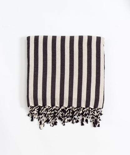 Zebra Cotton Linen Towel - - Towels