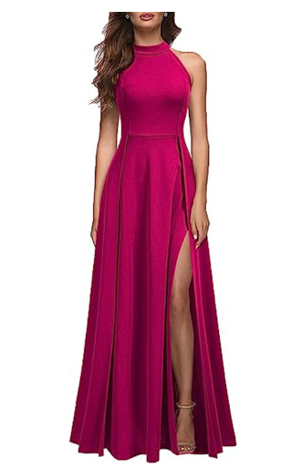 Chic Womens Halter Party Dress - - dress