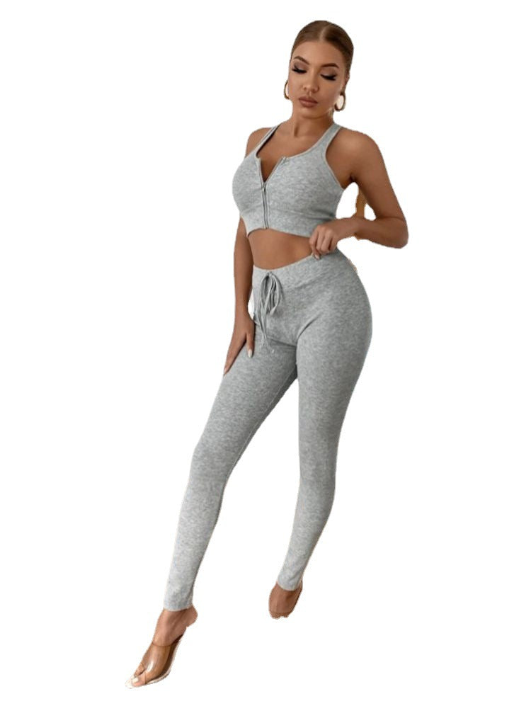 Seamless Sleeveless Set Women Outfit Set