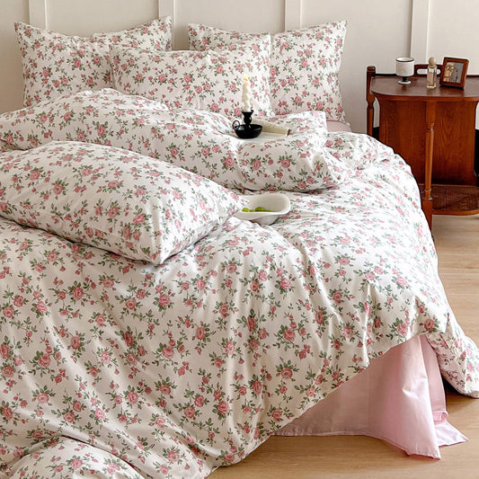 HighBuy Floral Printed King Comforter Set - Cm#79 Floral King - bedding set