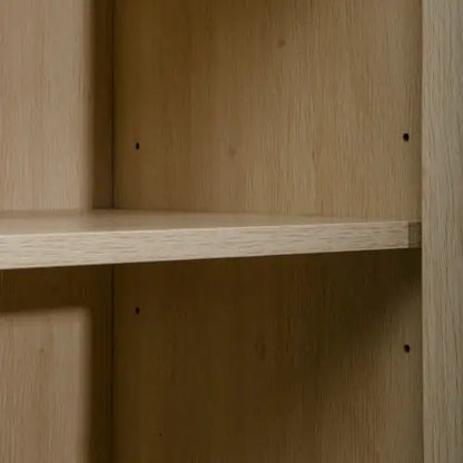2 Door Rattan High Cabinet Built-in Adjustable Shelf - Kia Day Design