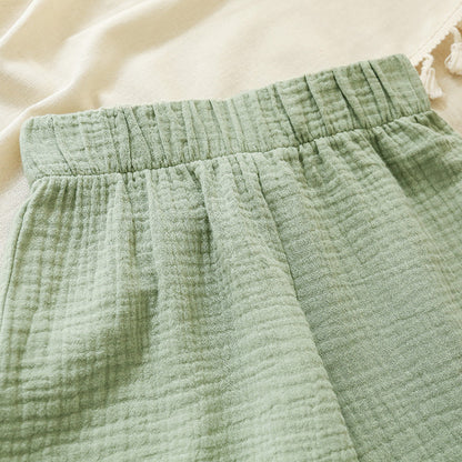 Cotton Girls Flared Pants - Casual Ankle-Length Pants - - pants