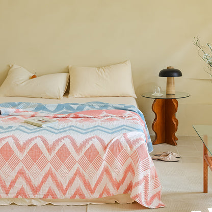 New Cotton Three-Layer Gauze Blanket for All Seasons - Lisbon 150 x200cm (about 0.85kg) - blanket