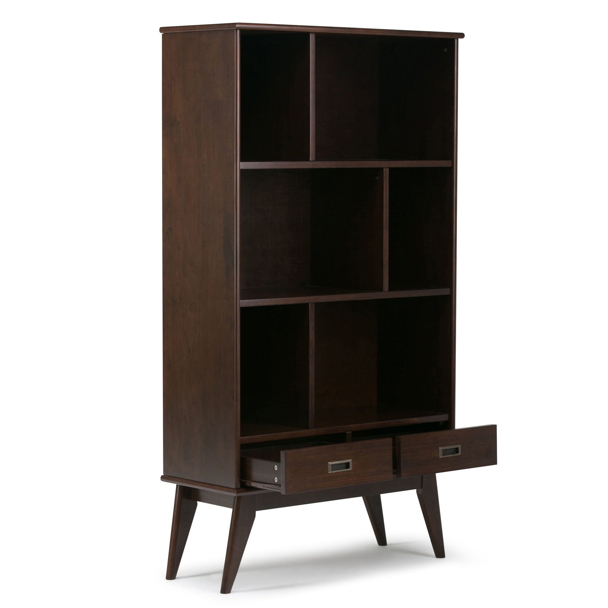 Draper - Mid Century Wide Bookcase And Storage Unit- Unique Piece Furniture- {{Product type}}