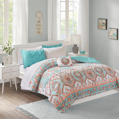 Twin XL Boho Comforter Set with Bed Sheets- HouseOfZazla- {{Product type}}