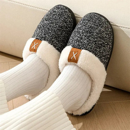 Home Slipper Plush Slides Indoor Slipper With Memory Foam