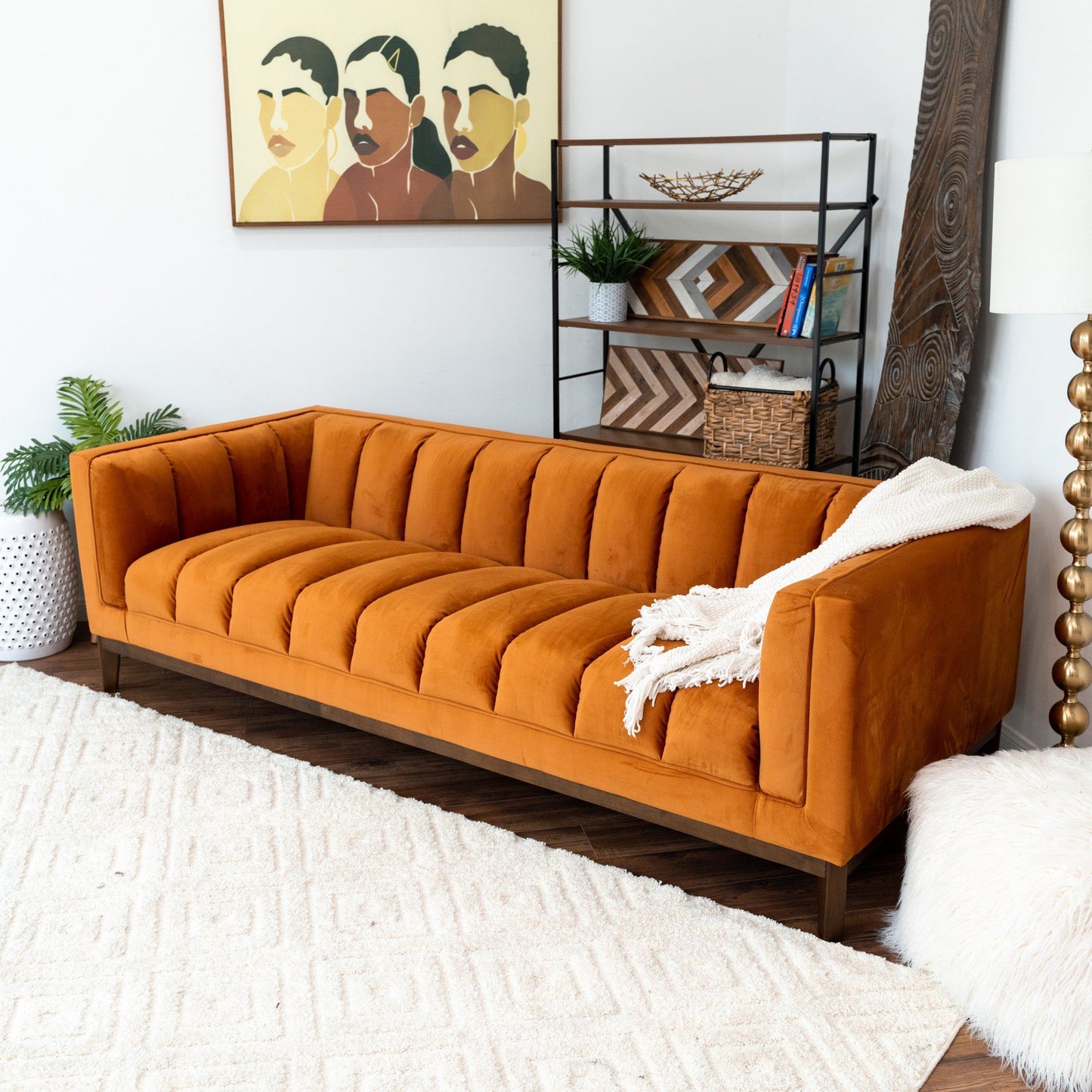 Melissa - Mid Century Modern Sofa- HouseOfZazla- {{Product type}}