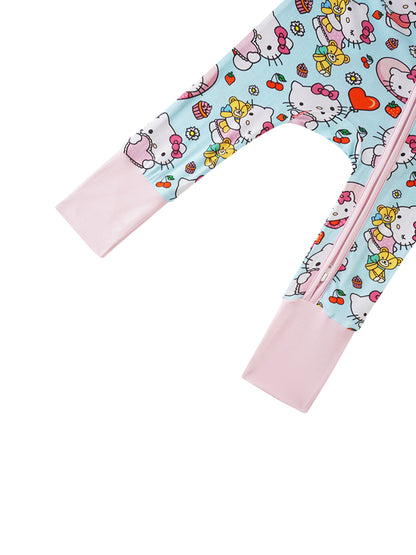 PoshTOT Sanrio Love Hello Kitty Bamboo Baby Convertible Zippy Romper - - Zippy Romper