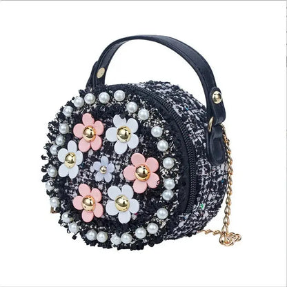 Little Girls Shoulder Crossbody Flower Bag