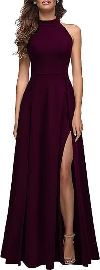 Chic Womens Halter Party Dress - - dress