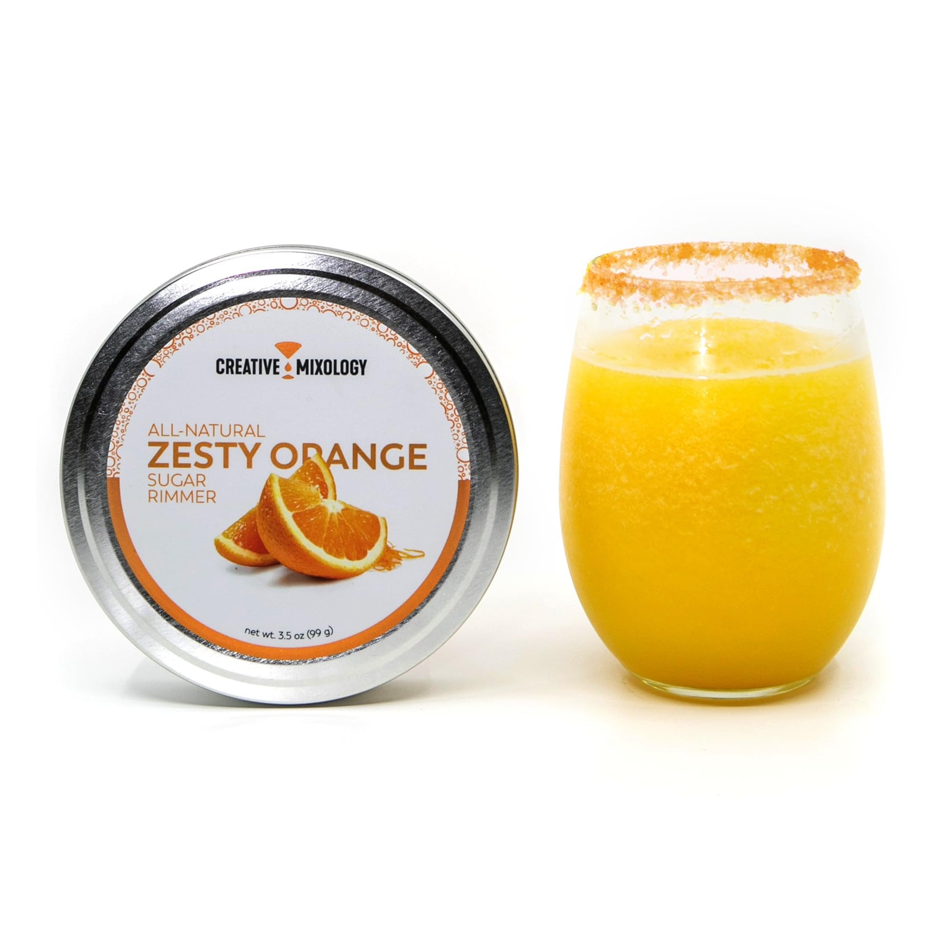 The Spice Lab Zesty Orange Sugar Glass Cocktail Rimmer - - cocktail sugar